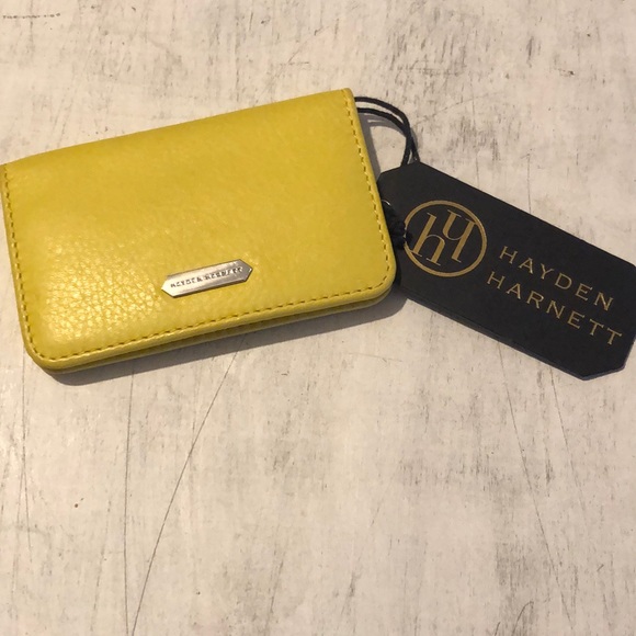 Hayden & Harnett Handbags - 🌟Hayden Harnett Mason Card Case in Lemon NWT